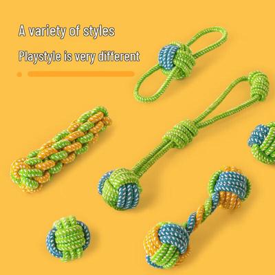 Qi Oh Dog Chew Toy Rope Knot Ball Set