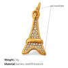 Yori 2Pcs Heart Star Moon Eiffel Tower Cross Elements Making Earrings Necklace Bracelet Jewelry Material Making Accessories