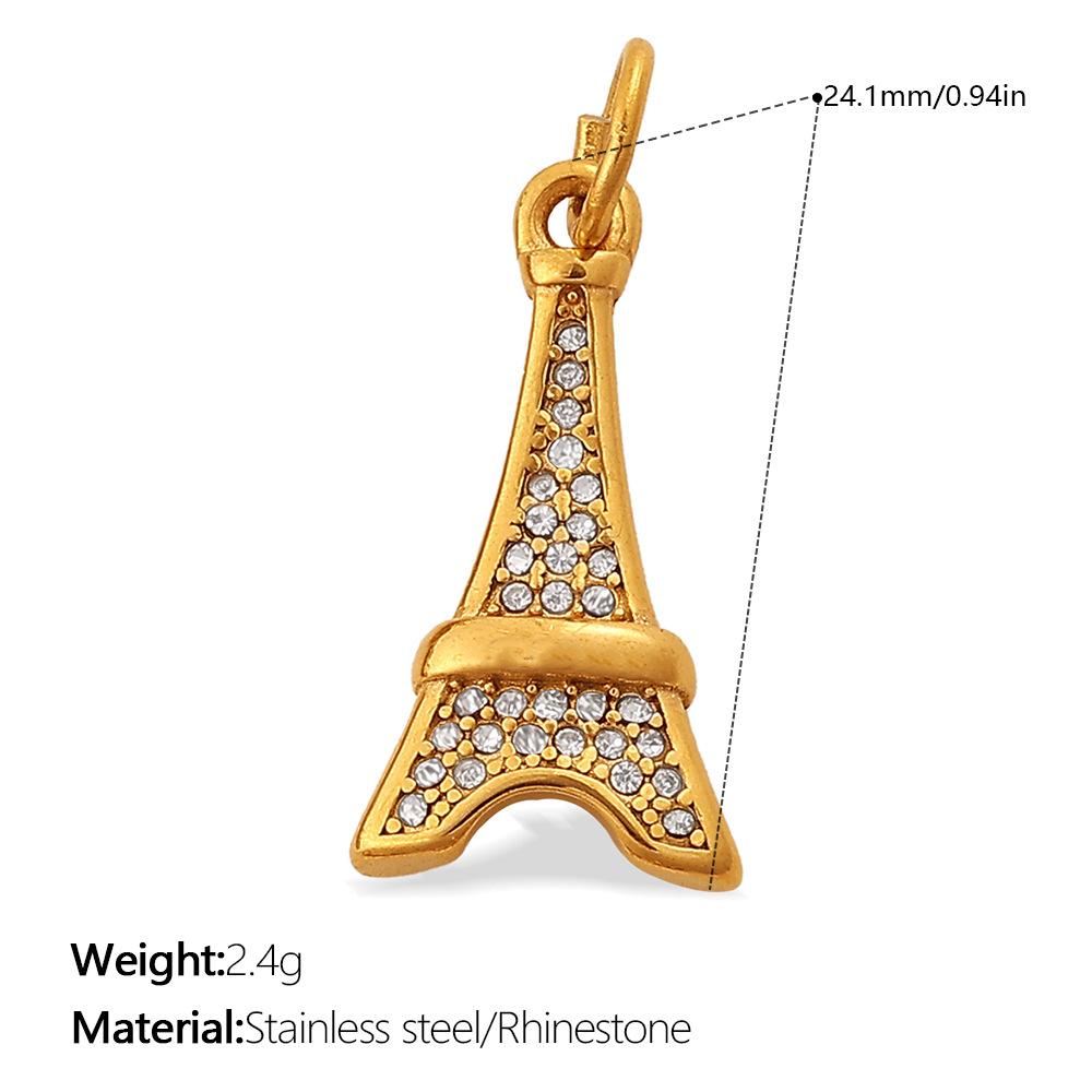 Yori 2Pcs Heart Star Moon Eiffel Tower Cross Elements Making Earrings Necklace Bracelet Jewelry Material Making Accessories