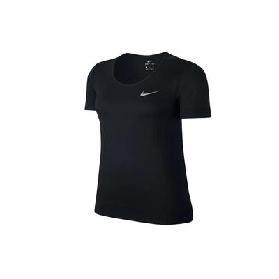 T Shirts Women's Black Crew Neck Moderate Straight Fit (Unisex) T-Shirts BV3914 010