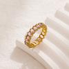 High-end Versatile Women's Ring Light Luxury Atmospheric Oval Inlaid Zircon Ring