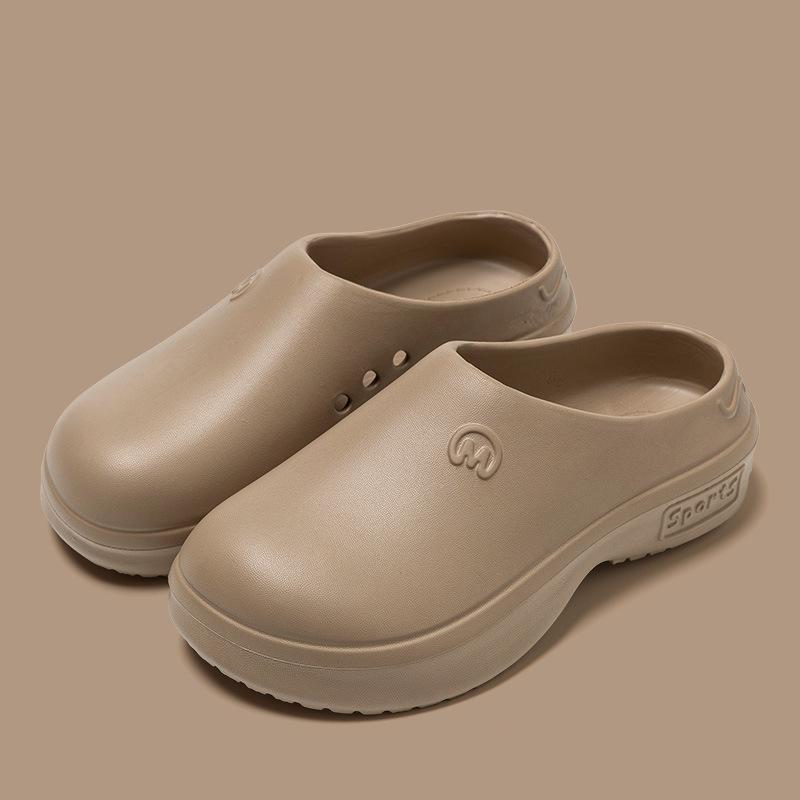 

New Summer Women s Sandals Garden Shoes Sandals Vacation Beach Slippers Non Slip EVA Indoor Home Shoes 42/43 коричневий