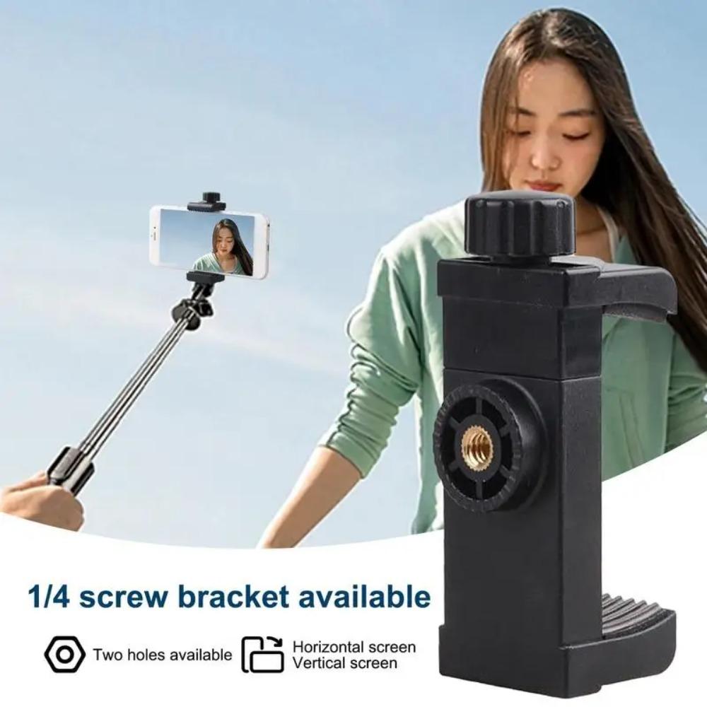 ERIKOLE Universa Tripod Stand Phone Clip 1/4 Inch Screw Hole Holder For Tripod Mobile Smart Phone Accessories Stand Mount