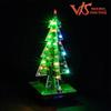 Colorful LED Flashing Christmas Tree DIY Kit – Handmade Creative Holiday Ornament