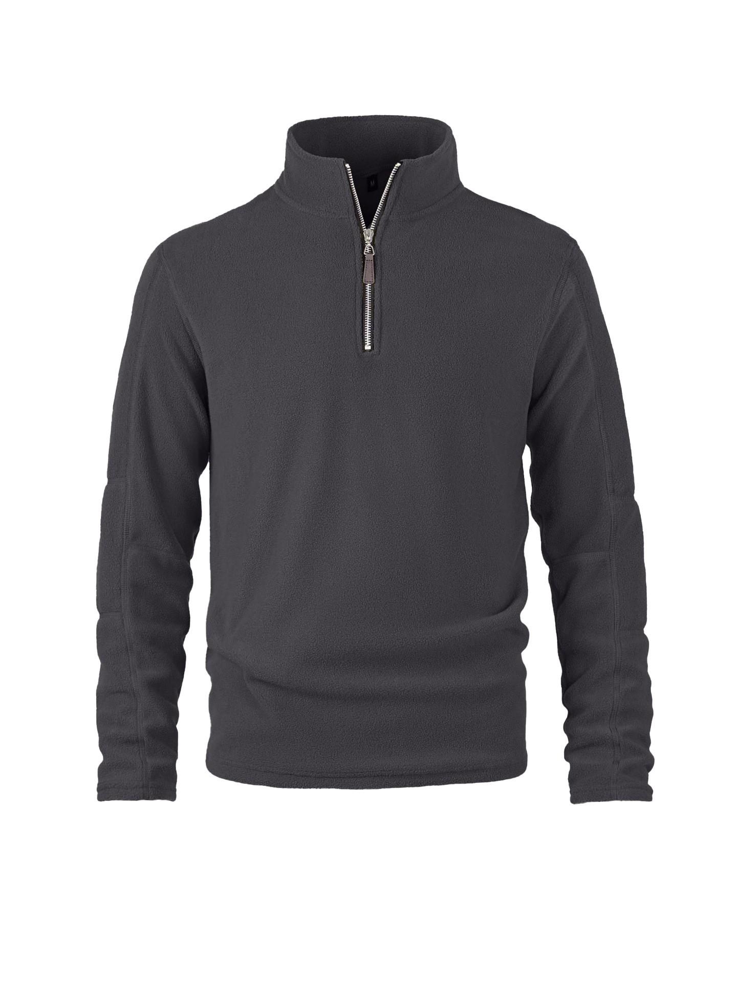 Men s Fleece Jacket: Winter Lambswool Velvet Hoodie L