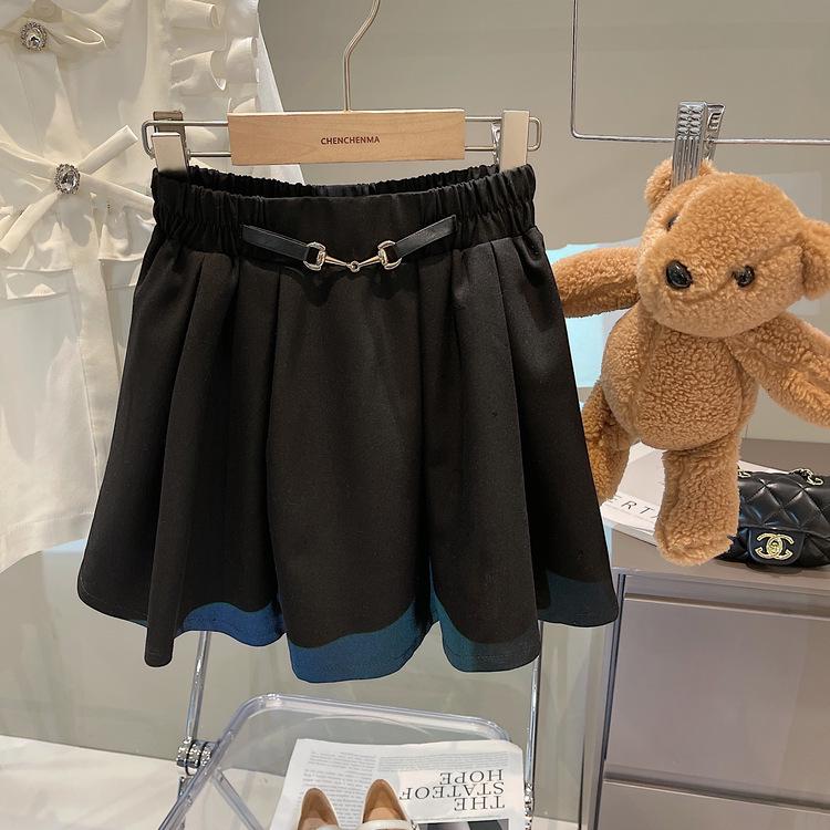 2024 Spring Girls' Ruffled French Princess Long Sleeve Flare Cuff Shirt