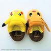 MORIPiLO Pokemon Indoor Slippers Eevee Fluffy Size Plush Cute Pokemon Morishita Makura (Pikachu & Kunyaku) 23.0-25.0cm, Unisex, Toy, Gift, Yellow,