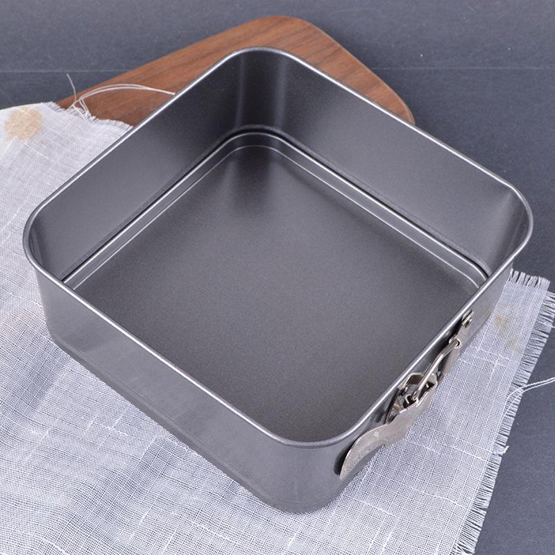 3Pcs/Set Carbon Steel Square Shape Cake Tins Mold Non Stick Baking Trays Pan