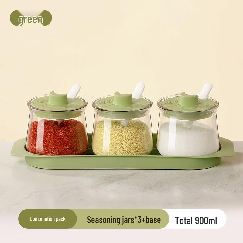 Wild Pigeon Glass Seasoning Jar Set