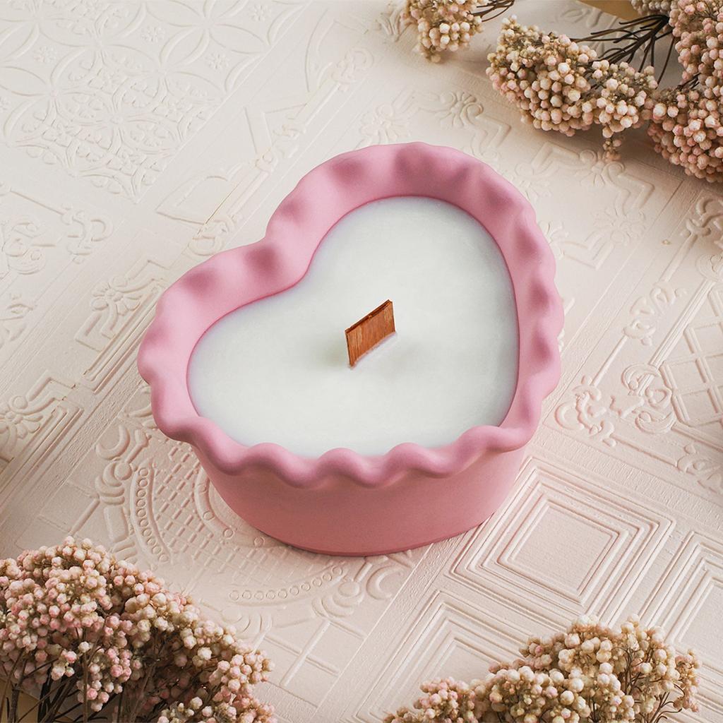 Herzform Kerzenglas Silikonform DIY süße Spitze Sukkulenten Blumentopf kreative Schmuck Aufbewahrungsbox Beton Harz Gipsform