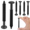 36Pcs Black Screw Fasteners 3Inch Window Panel Pin Replacement Shutter Spikes Anchors for Window Outside Easy to Use