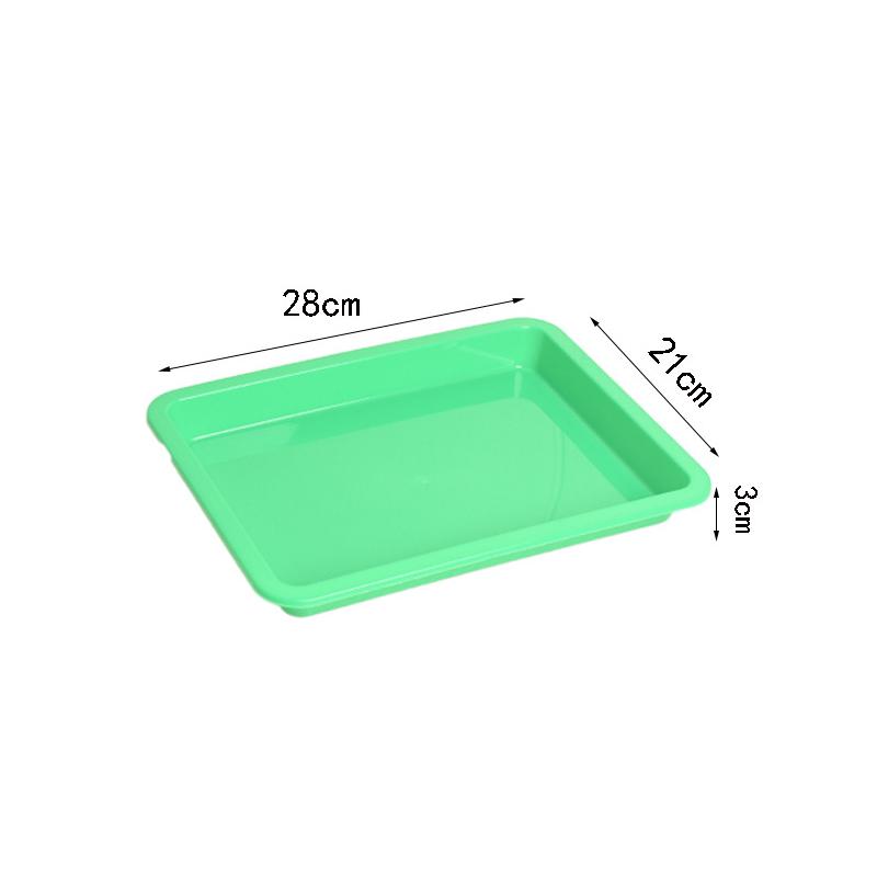 Plastic Square Tray Strong Color Cutlery Tray Serving Tray Flat Tray Coffee Tea Serving Holder Activity Tray Organizer