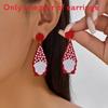 Christmas Series Acrylic Earrings With Santa Claus Rudolph And Christmas Lights For Holiday Fashion