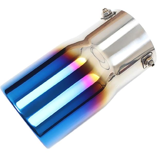 Compatible For Toyota Land Cruiser 250 Prado LC250 2024 2025 Stainless Steel Rear Tail Exhaust Muffler Tip End Tip Car Accessories 2pcs(Blue)