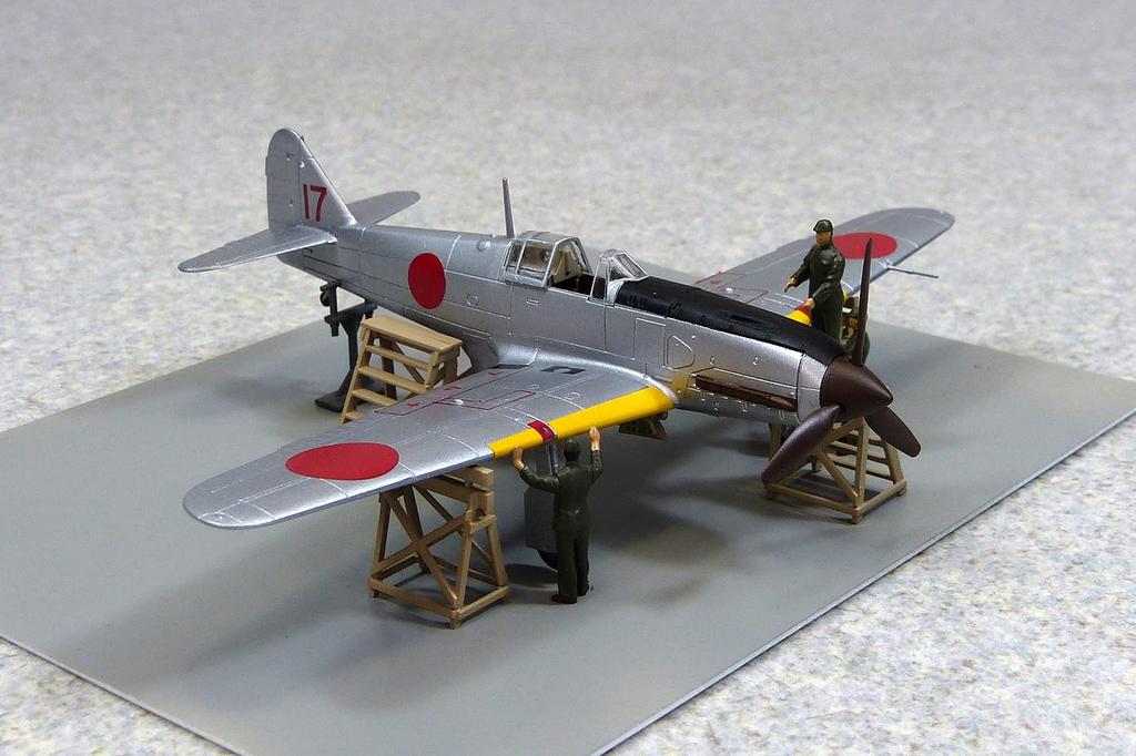 Aoshima Bunka Kyozai Aircraft Series 1 Kai Model Additional Model (AOSHIMA) 1/72 No. Ki-61-II (Ki-61-II Kai) Kit, Prototype, Number Ki-61-II ...