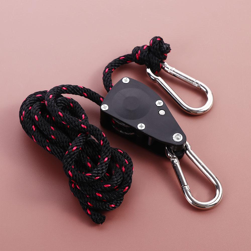Ratchet Camping Rope Outdoor Pulley Adjuster Adjutsable Rope Hanger Rope Hanger Tent Lanyard Pulley