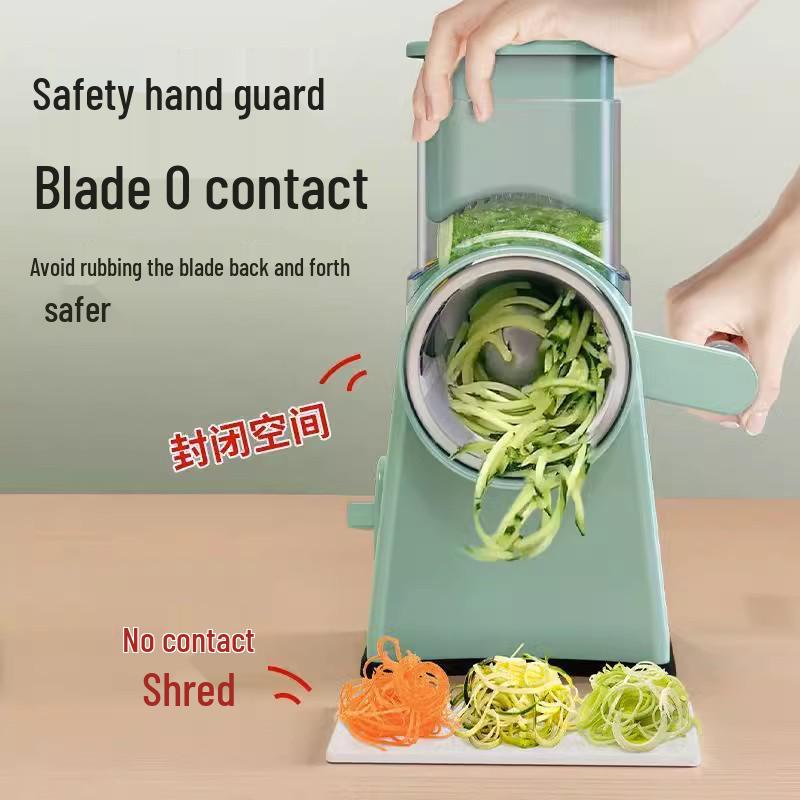 Storm Hand-Crank Vegetable Cutter: Julienne Slicer & Grater for Potatoes and Carrots