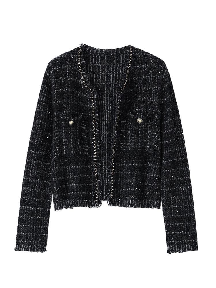 Korean Chic Slim 100% Cashmere Knit Cardigan Dress Set - Skin-Friendly Women's Wear