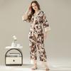 Breathable Pajamas Women'S Spring And Summer High-Value Long-Sleeved Trousers Two-Piece Set Of New Chinese Loungewear