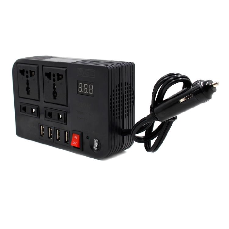 300W Car Power Inversor for DC 12V to AC 220V Converter Inversor Digital Display