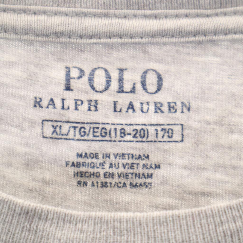 Polo Ralph Lauren Polo Bear Short Sleeve T-shirt XL 18-20 Gray Kid's Used