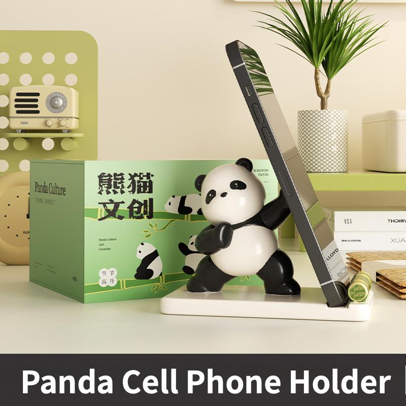 Chengdu, China panda souvenirs cell phone holder ornaments office desktop practical decorations