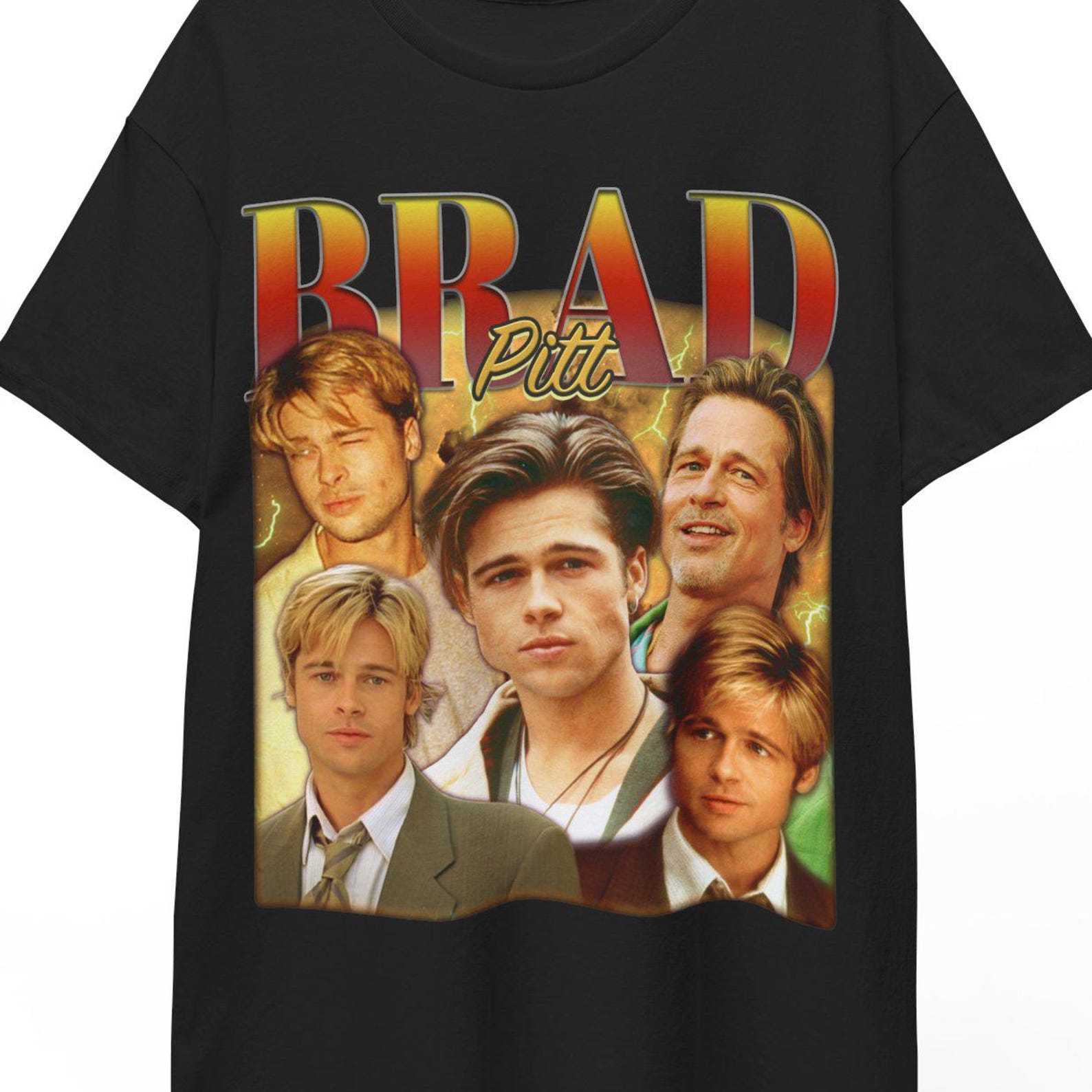 Brad Pitt Shirt, Brad Pitt Tshirt, Brad Pitt Fight Club Shirt, Brad Pitt Fan Tees, Brad Pitt Merch, Brad Pitt Poster, Vintage Brad Pitt Tees L