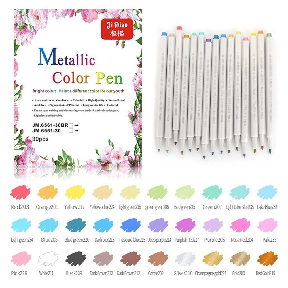 

Art Drawing Soft head/Hard Head Paint Brush Graffiti Tools Metallic Pen Paint Markers Marker Pen Hard Tip-20 Colors