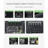 Rail Mount ABS Housing 6 Channel Relays Module Control Onboard for RS485 Interfaces Type C Port Industrial Module
