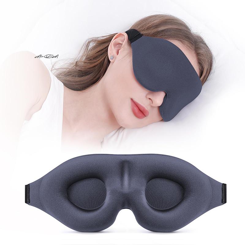 Unisex 3D Sleeping Eye Mask Soft Tiredness Relief Natural Sleep Blindfold Eye Cover Skin Care Tool for Comfortable Rest