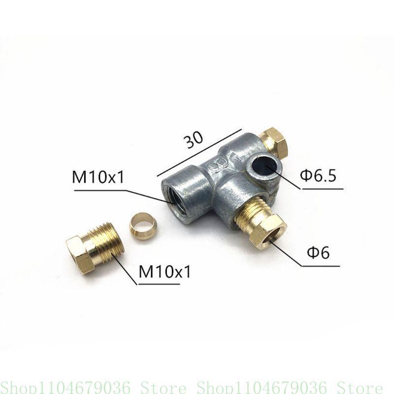 New Silver 3 Way for T Piece Brake Pipe With 3 Male Short Metric Copper 3/16 10mm Inch Replacement Parts