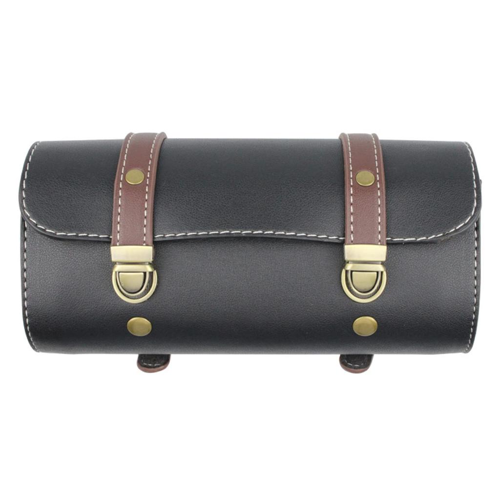 HAMILO Motorcycle Side Waterproof Tool Leather Bag, Bag, (Black)