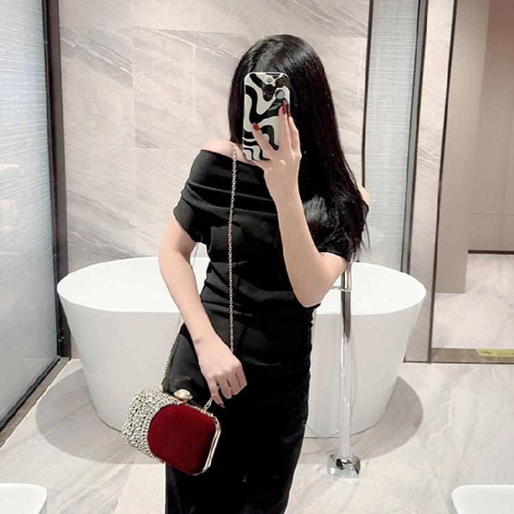 Women Evening Handbag Small Phone Wallet Purse Shoulder Bag Detachable Chain