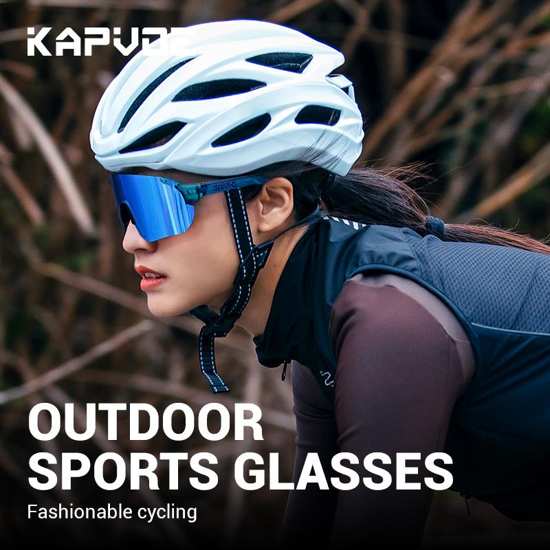 KAPVOE Cycling Glasses Outdoor Sports Equipment Camping MTB Mountain Bicycle Eyewear Road Bike Riding Driving UV400 Accessories