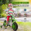 Moto per Bambini, Moto Elettrica, Autonomia 45 Minuti, con Rotelle di Supporto, da 3 Anni, Verde+Bianco, 106,5 x 51,5 x 68cm