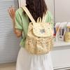 Schoolbag Bow Polka Dot Drawstring Backpack Women's New High-value Cute Student Commuting Schoolbag Leisure Travel Backpack