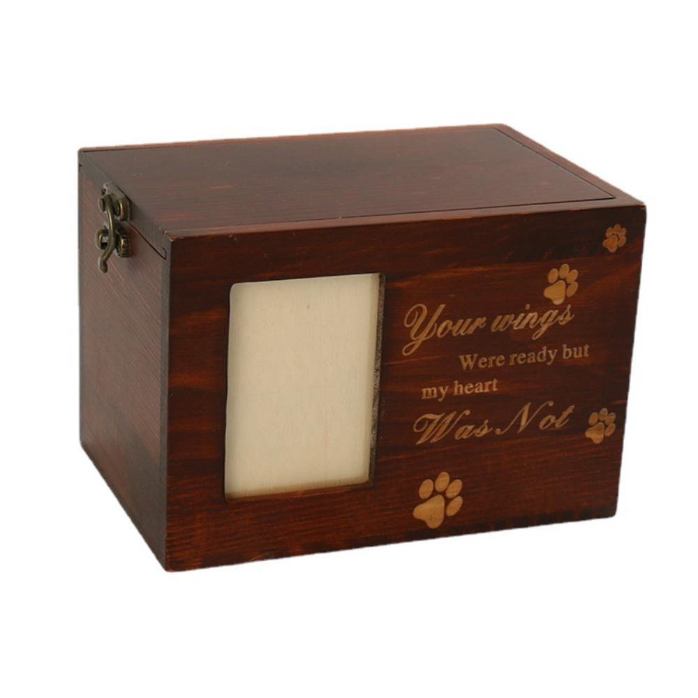 With Photo Frame Pet Commemorative Urn Personalized Pet Cremation Urn  Sympathy Gift