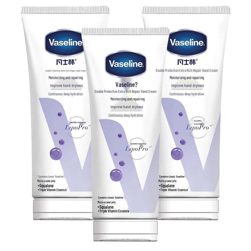 Vaseline Intensive Care Hand Cream, Lightly Scented, 100ml 3-Pack