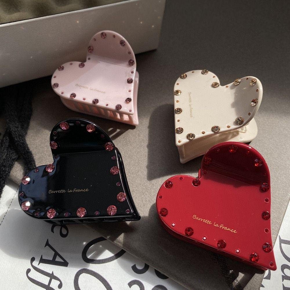 Shape Heart Female Hair Accessories Love Hair Claw Korean Style Grab Clip  Hair Clip