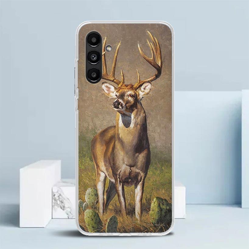 Deer Hunting Camo Cover for Samsung Galaxy A17 A37 A57 A16 A26 A36 A56 A15 A14 A55 Phone Case A13 A53 A25 A35 A24 A34 A23 A33 Ga