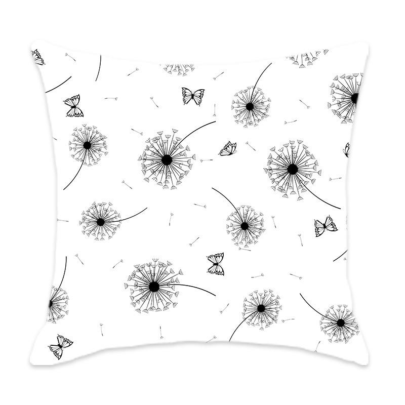 Home Pillow Floral Print Series Sofa Bedroom Leisure Pillow Floral Pattern