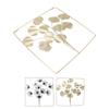 Ginkgo Leaves Wall Decoration Wear Resistant Northern Europe  Lightweight Iron Metal Leaf Wall Decor Vivid for Bedroom