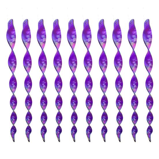 10 ks Reflexní spirálové tyče Odrazovač ptáků Zářivé barvy Široce používané Přenosné venkovní odpuzovače ptáků Zařízení na zastrašování ptáků