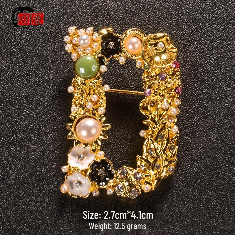 Japanese Style Luxury Brooch: Elegant High-End Women's Pin for Sweater or Lapel