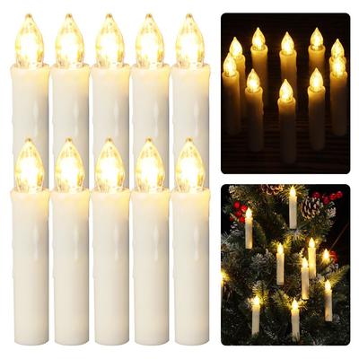 LED Electronic Christmas Candle Light with Timer, Remote Battery Operate, Waterproof Fake Candles, Valentine's Day Decoration