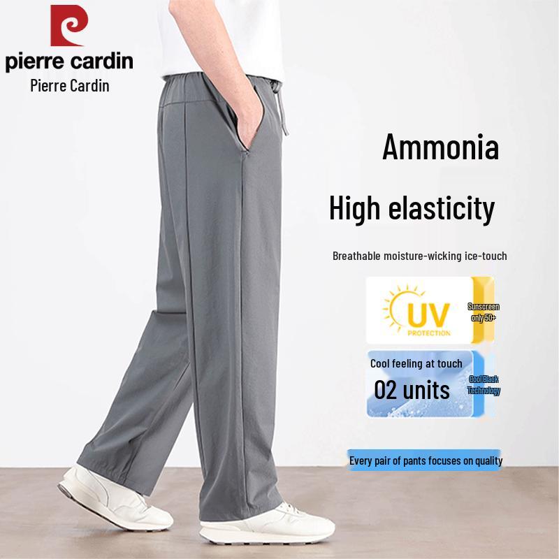 Pierre Cardin Men s Ice Silk High-Elastic Casual Trousers L