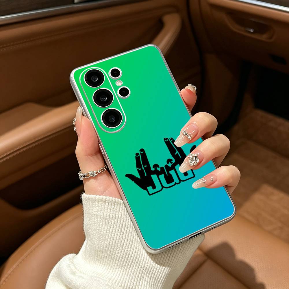 Singer Rapper J-JUL-ES Gesture Clear Soft Silicone Phone Case forSamsung S25, S24, S21, S22, S23, S30, Ultra, S20, Plus