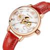 ORKINA Women's Automatic Mechanical Watch Fashion Diamond Love Hollow Design Mesh Stainless Steel Strap Wristwatch MG090