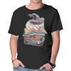 Unisex Crew Neck T-Shirt Reading Books Is Fun Graphic Short Sleeve Casual Tee