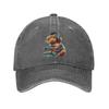 Capybara Funny Video Games Washed Baseball Cap  Fashion Sun Hip Hop Hats Summer Women Men Outdoor Gym Baseball Caps